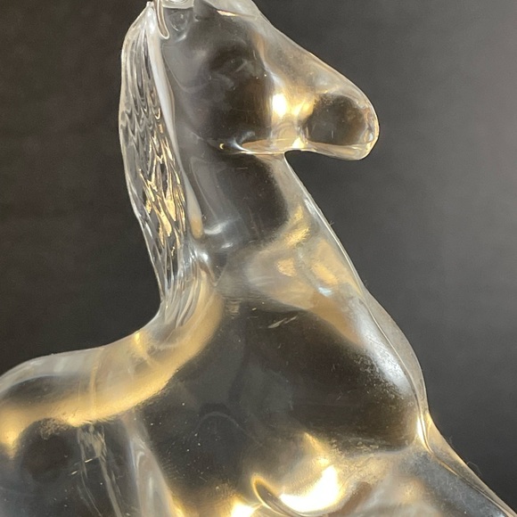 Crystal D’Arques Horse Figurine Clear Glass - Picture 11 of 14
